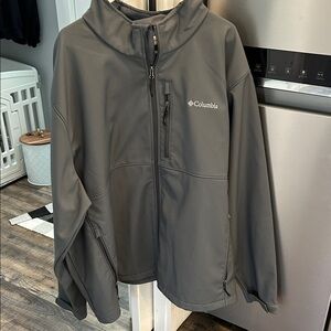 Columbia Charcoal Softshell Jacket 4X Men